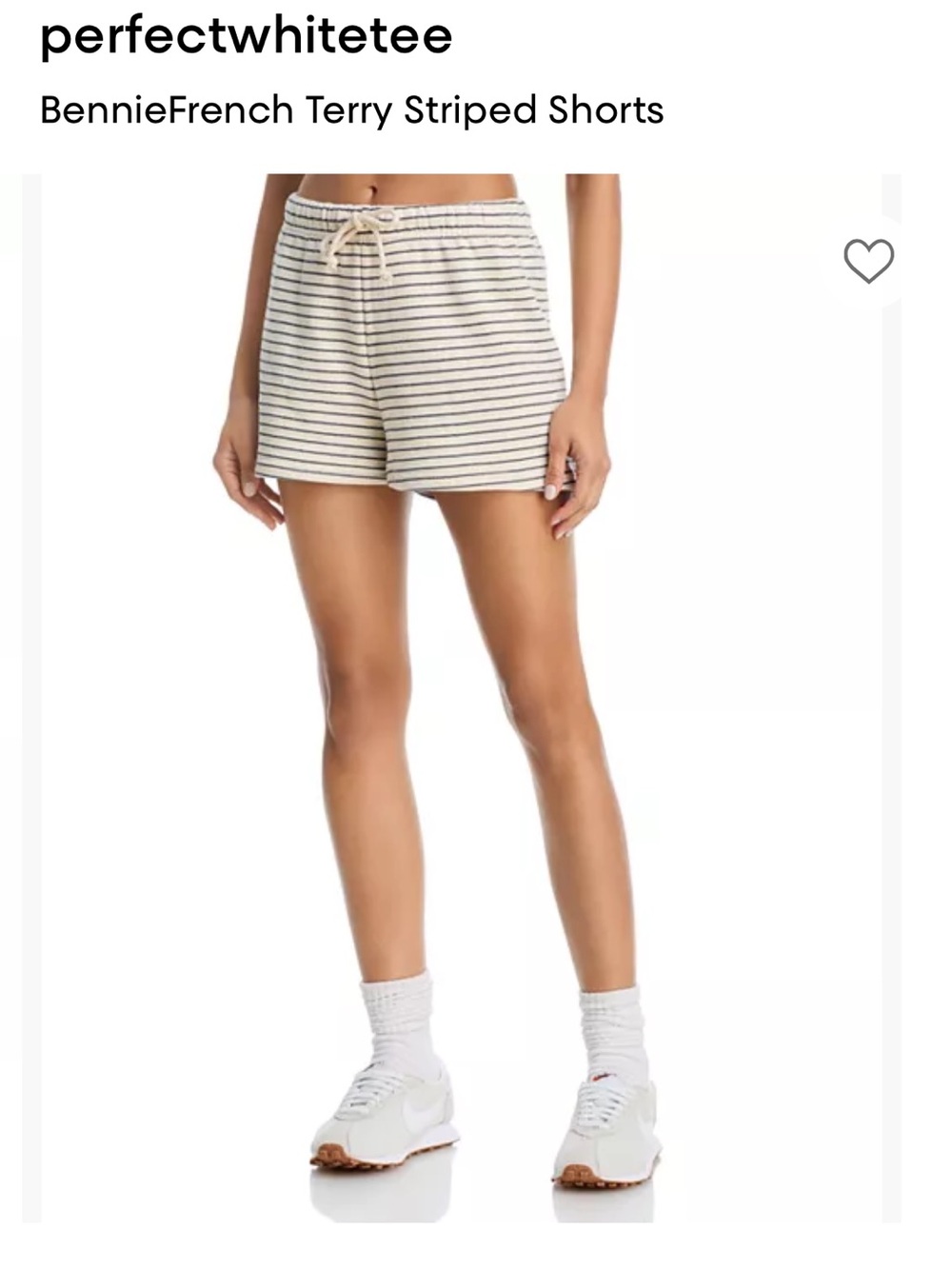 Perfectwhitetee striped shorts
